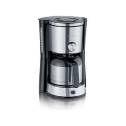 Machine a Cafe - Cafetiere Electrique  filtre isotherme SEVERIN KA4845 - 8 tasses - 1 L - 1 000 W - Sélecteur d'arôme - Inox/Noir