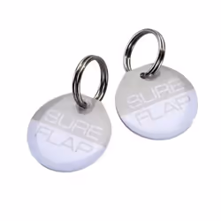 Médaillon d'identification - SUREFLAP - Lot de 2 - Radiofréquence - Compatible extérieur - Pour chats adultes