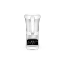 Moulinex - Blender chauffant Soup et Plus avec panier vapeur 1100 w Argent et Blanc