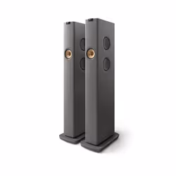 Enceintes connectées Hi-Fi Kef LS60 Wireless Gris Vendues à la paire