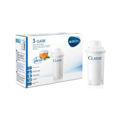 Cartouches filtrantes BRITA Classic - Pack de 3 - Réduction de tartre, chlore et impuretés - Blanc