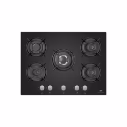 Optez pour cette table de cuisson gaz 5 foyers CONTINENTAL EDISON en verre noir. Avec ses 5 brûleurs, elle vous permettra de ...