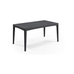 Table de jardin - rectangulaire - gris graphite - en résine - 6 personnes - Girona - Allibert by Keter