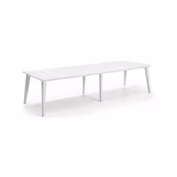Table 3 en 1 - Grâce a ses 2 rallonges de 78cm, idéale pour 6 a 12 personnes - Design contemporain - En résine de synthese :  ...