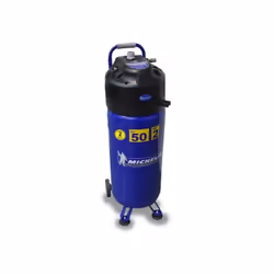 Le compresseur a cuve verticale Michelin de 50 litres, d'une puissance de 2 CV, offre une pression maximale de 10 bars. Il es ...