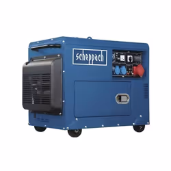 Le groupe électrogene SG5200D scheppach offre une puissance maximum de 5000 W pour effectuer tous les travaux autour de la ma ...
