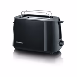 Grille Pain - Toaster Electrique  SEVERIN AT2287 - 700 W, 2 tranches, brunissage réglable, support viennoiseries, noir
