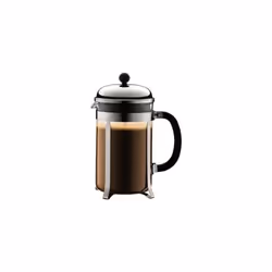 Cafetiere a piston, 12 tasses, 1.5 l, acier inox, Brillant