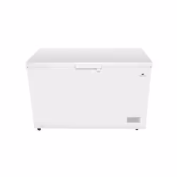 Congélateur coffre de 371L avec froid statique, autonomie de 36 heures, température réglable de -25°C a -12°C, roulettes, sup ...