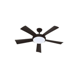 Ventilateur de Plafond - Plafonnier WALLIS Noir -  Ø132cm 38W + éclairage LED