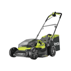 Tondeuse a Gazon Ryobi poussée hybride 36V (alimentation par 2 batteries one+™) - coupe 37 cm + 2 batteries 5 Ah & charg. - RY18LMH