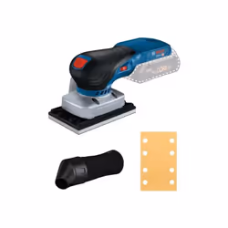 La ponceuse vibrante GSS 18V-13 Professional de Bosch offre un excellent équilibre et une ergonomie optimale grâce a son repo ...
