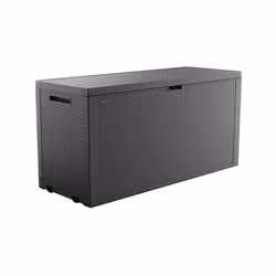 Avec une capacité de 277L, le coffre de rangement extérieur Emily est idéal pour y ranger ou stocker des outils, des coussins ...