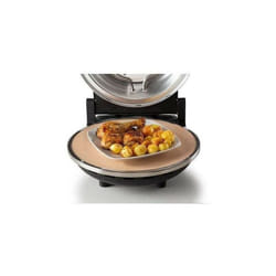 Ariete - Four a Pizza Pizza électrique 917 - Noir - Pierre réfractaire - 1200W - Diametre 33cm - Température max 400°C