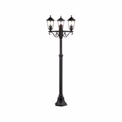 Le lampadaire extérieur 3L CARLEEN noir de BRILLIANT est idéal pour une utilisation en extérieur. Avec une hauteur de 2m, il  ...