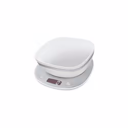 Balance de cuisine Terraillon Macaron avec Glacée et Bol 15254 Inox et Blanc