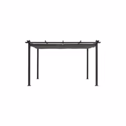 Tonnelle Pergola en aluminium 4x3m CORDOBA - En aluminium - Polyester 200g - Dimensions : 400x300x240cm - Coloris : structure ...