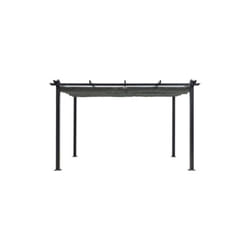 Pergola en aluminium cordoba - Gris - 4 x 3 m