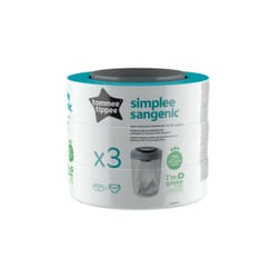 Tommee Tippee - Lot de 3 Recharges de Poubelle a Couches pour Simplee Sangenic, Protection Anti-Odeur et Anti-Germe