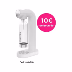 Machine a Soda Machine a soda BRITA - SodaONE Blanche - 1 Bouteille 1L et 1 Cylindre de CO2 inclus