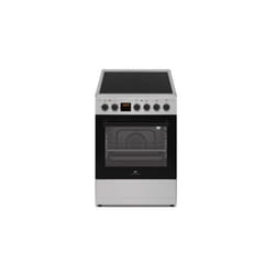 Cuisiniere vitrocéramique Continental Edison CECV50FCS - 4 feux - L49.5 x H82.7 xP58 cm- Silver