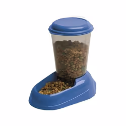 FERPLAST Distributeur croquettes Zenith 3L en plastique - 29,2x20,2x28,8 - Bleu - Chien et chat