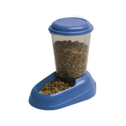 FERPLAST Distributeur croquettes Zenith 3L en plastique - 29,2x20,2x28,8 - Bleu - Chien et chat