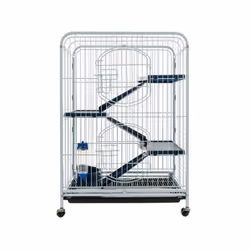 La cage TYROL est une cage verticale et généreuse pour rongeur. Elle dispose d'un tiroir en plastique et de 2 portes qui se f ...