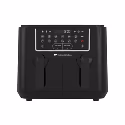 CONTINENTAL EDSION Friteuse a Air Sans huile RFRSH24002CB 9 L Noir 2 bacs 2200W- Airfryer double cuve