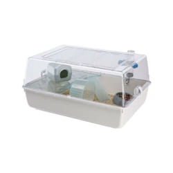 Cage pour hamster 55 39 27 cm - Mini Duna Blanche - FERPLAST