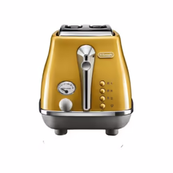 Le grille-pain ICONA CAPITALS de DELONGHI est un appareil en acier inoxydable avec 2 fentes et un design épuré aux couleurs d ...