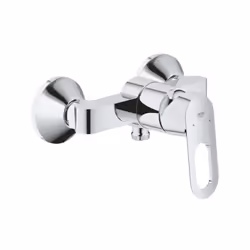Ce mitigeur de douche monocommande BAULOOP de la marque Grohe apporte une touche contemporaine distinctive a la salle de bain ...