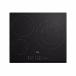 Plaque de cuisson induction Beko 3 feux - 58x51 cm - HII63200MTB