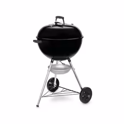 Barbecue a charbon - WEBER - Original Kettle E-5710 - Grille en acier chromé - Thermometre intégré
