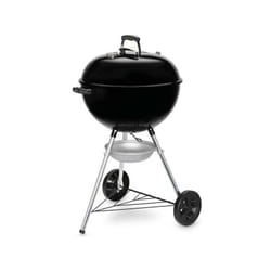 Barbecue a charbon - WEBER - Original Kettle E-5710 - Grille en acier chromé - Thermometre intégré