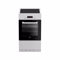 Cuisiniere 3 inductions - BEKO - FSM58301WC - Multifonction - Chaleur pulsée 3D - Four : 60L - 50cm - Ses atouts : Nettoyage ...