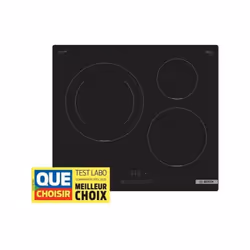 La table a induction Bosch PUJ611BB5E de la Série 4, en noir, est un ajout élégant et fonctionnel a toute cuisine moderne. Av ...