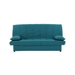 Banquette clic clac 3 places - Bleu canard - L 190 x P92 cm - MILA
