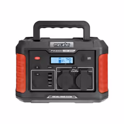 La station d'énergie MECAFER 2000W - PW2000 est idéale pour la recharge d'outils électroportatifs, les soirées en extérieur,  ...