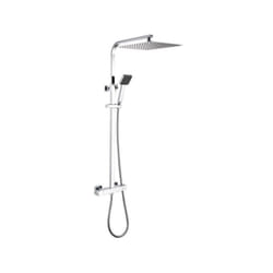Colonne de douche Oceanic Mitigeur thermostatique - Pomme haute carrée 30x30 cm - Chrome