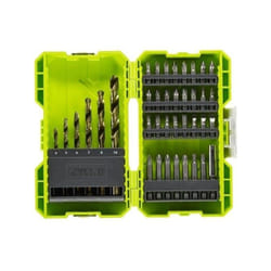 RYOBI - Coffret empilable 38 accessoires mixtes perçage - vissage : 6 forets HSS + embouts & 1 porte-embout - RAK38SDD