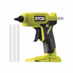 Pistolet a colle 18V - chauffe en 3 min - indicateur de chauffe - variateur de vitesse a la gâchette - diam. bâtons de colle  ...