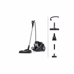 Aspirateur sans sac Rowenta Silence Force Cyclonic Effitech Modèle Total Clean RO7961EA 500 W Noir et Bleu Gris - Aspirateur  ...