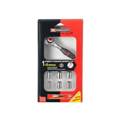Cliquet 3/8 a Manche Rotatif 360° FACOM - J.360PACKPB (Livré avec 7 douilles)