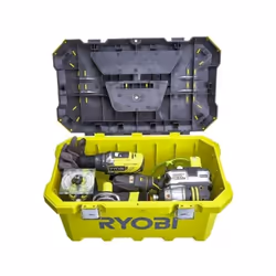 Boîte a outils 49 cm - 33 L - Attaches métal RYOBI, elle apportera un grand espace de rangement pour l'ensemble de votre outi ...