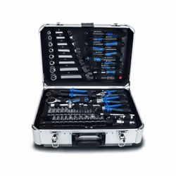 La mallette a outils TB150 de Scheppach est la solution idéale pour tous les bricoleurs qui ne disposent pas de place pour in ...
