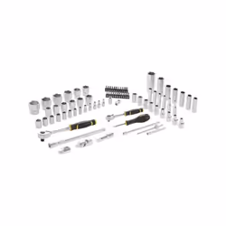 Coffret de douilles 1/4" et 1/2" STANLEY FMMT82826-1 avec cliquet et rallonge FATMAX® - Jeu de 81 pieces. Ce coffret contient ...