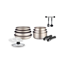 Batterie de cuisine Arthur Martin AM133CH 15 pieces - Aluminium - Poignée amovible - Tous feux dont induction