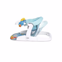 Baby Einstein - Siege au sol évolutif Ocean Explorers Sea of Support 2-en-1 avec jouets amovibles - Bleu/Blanc