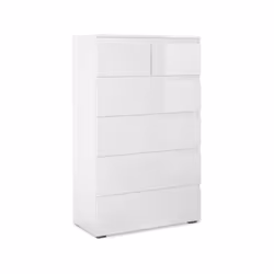 La gamme Capetown est une gamme de rangement moderne et pratique avec une finition blanc brillant. Cette commode Capetown com ...